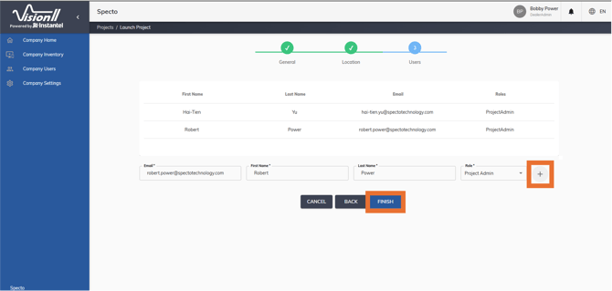 Vision II Company screen 3